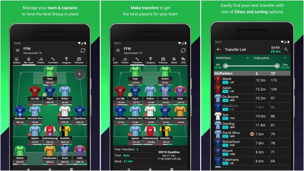 Fantasy premier league app deals
