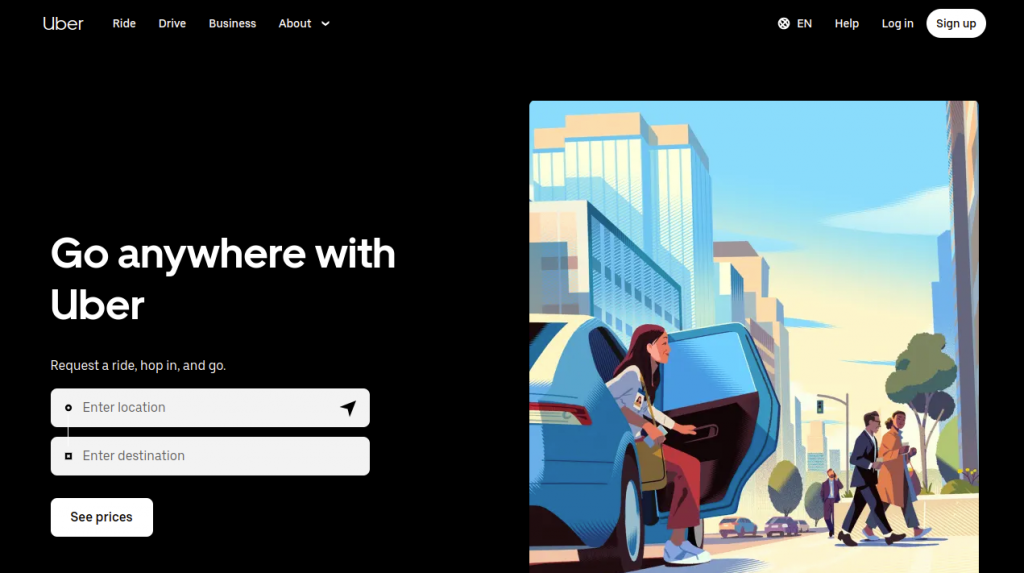 Uber Taxi app