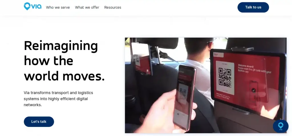 via taxi app