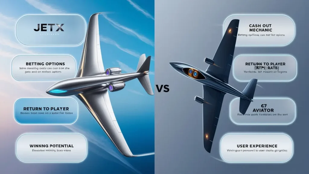 JetX vs Aviator Feature Comparsion
