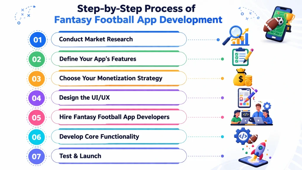 Step-by-Step Process of Fantasy Football App Development
