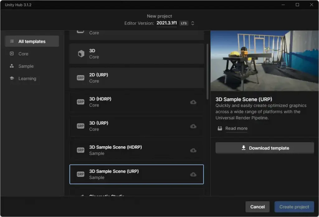 Setting up New Unity Project