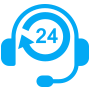 24x7 customer assistance support