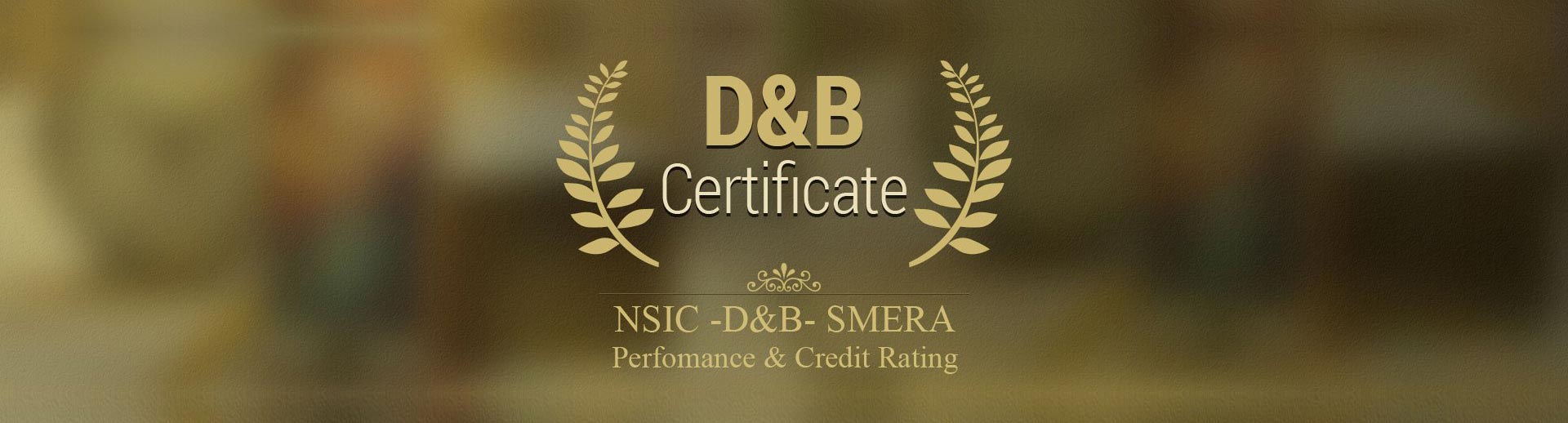 D&B Certificate D&B Certificate